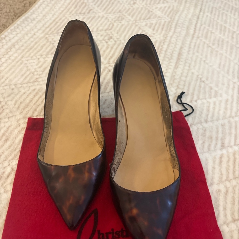 Christian Louboutin Decollete 70 Pumps – Tortoiseshell – Size 37